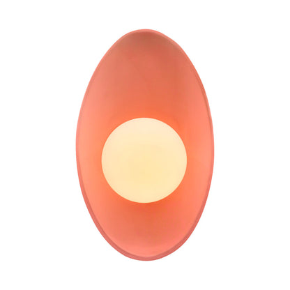 Ambiance Oval Coupe Wall Light in Gloss Blush.