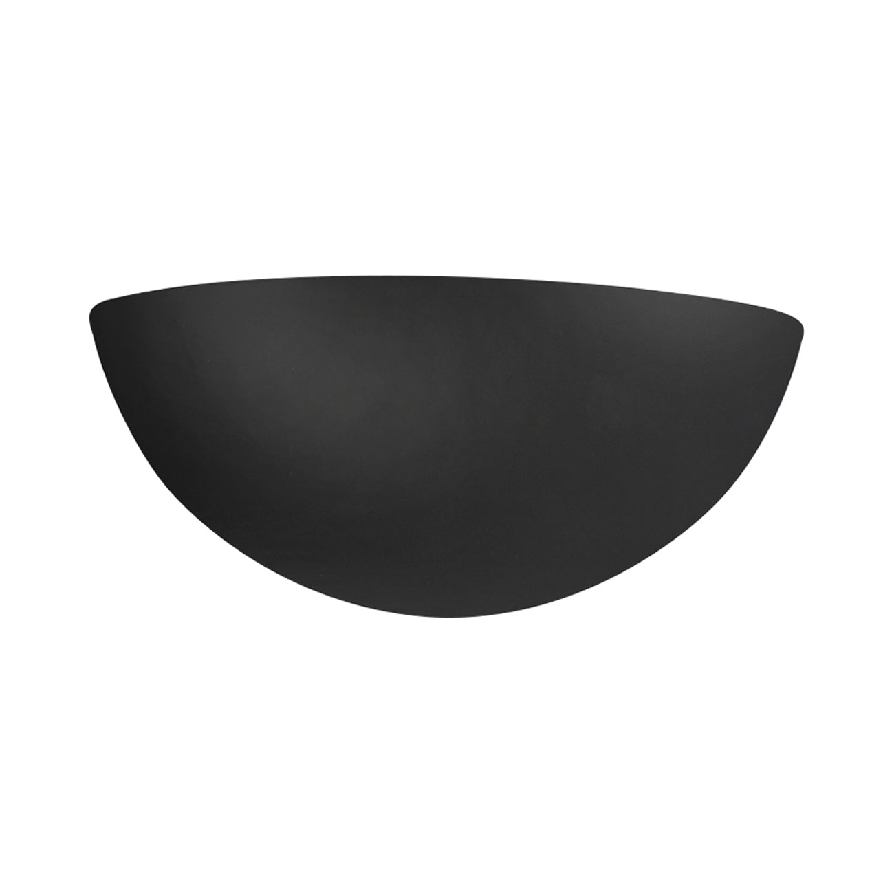 Ambiance Quarter Sphere Wall Light in Carbon Matte Black/Champagne Gold.