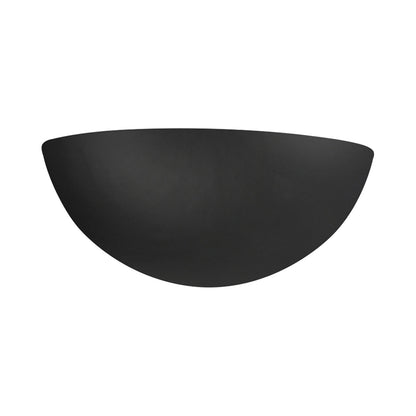 Ambiance Quarter Sphere Wall Light in Carbon Matte Black/Champagne Gold.
