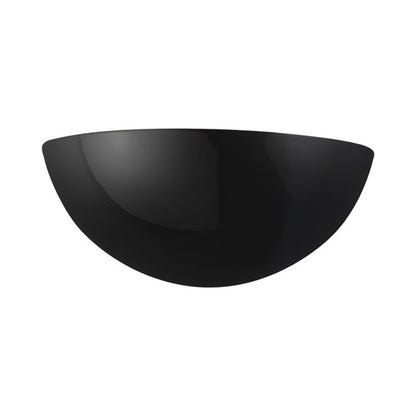 Ambiance Quarter Sphere Wall Light in Gloss Black.