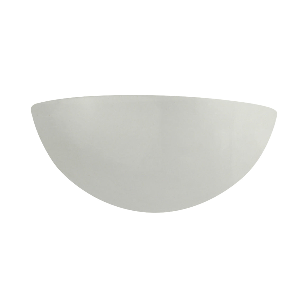 Ambiance Quarter Sphere Wall Light in Matte White.