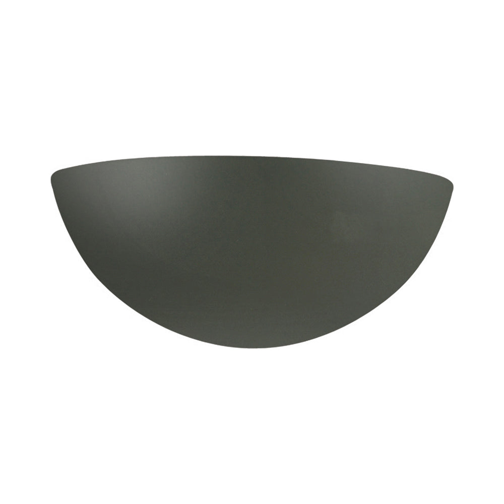 Ambiance Quarter Sphere Wall Light in Pewter Green.