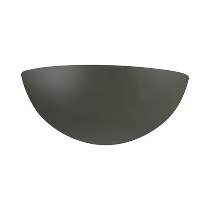 Ambiance Quarter Sphere Wall Light in Pewter Green.