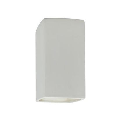 Ambiance Rectangle Closed Top Outdoor Wall Light in Bisque (Small).