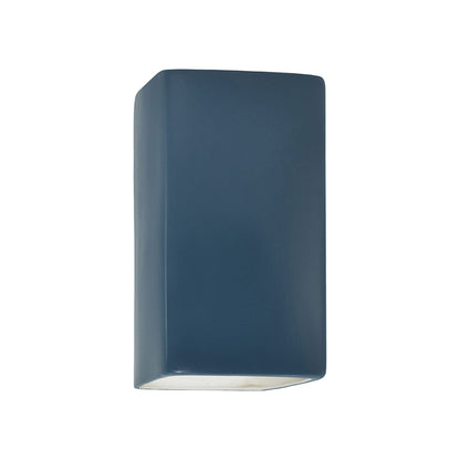 Ambiance Rectangle Closed Top Outdoor Wall Light in Midnight Sky (Small).