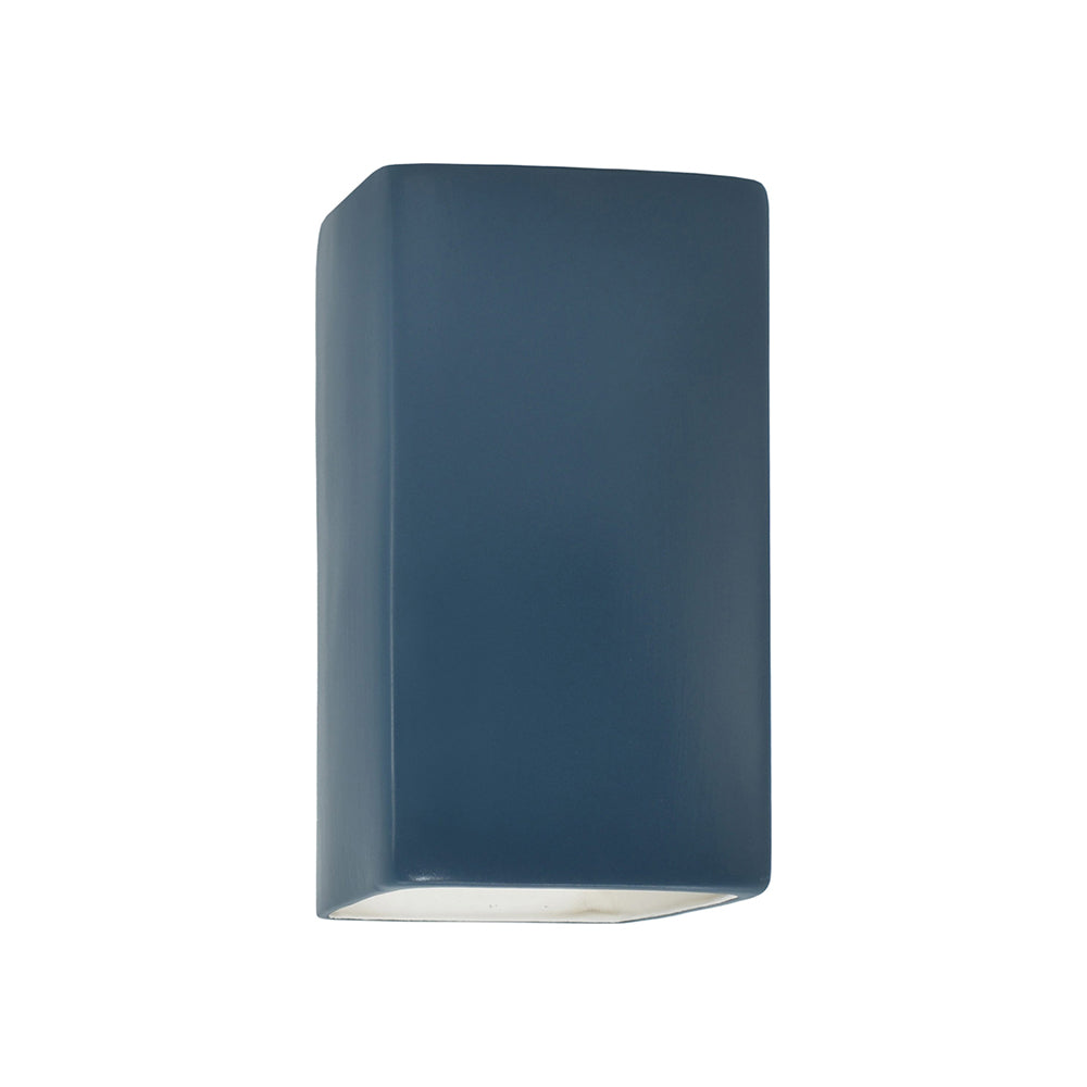 Ambiance Rectangle Open Top and Bottom Wall Light in Midnight Sky (Small).