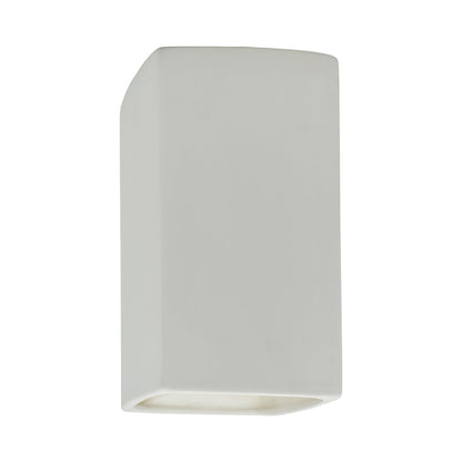 Ambiance Rectangle Open Top and Bottom Wall Light in Bisque (Large).