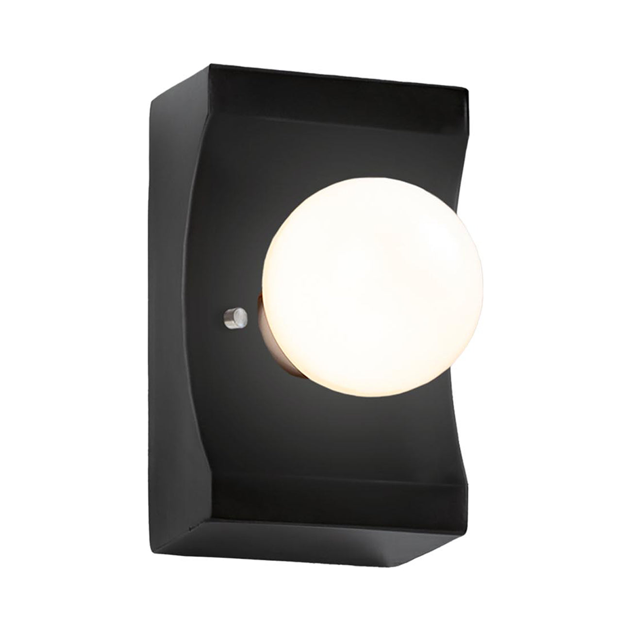 Ambiance Scoop Wall Light in Carbon Matte Black.