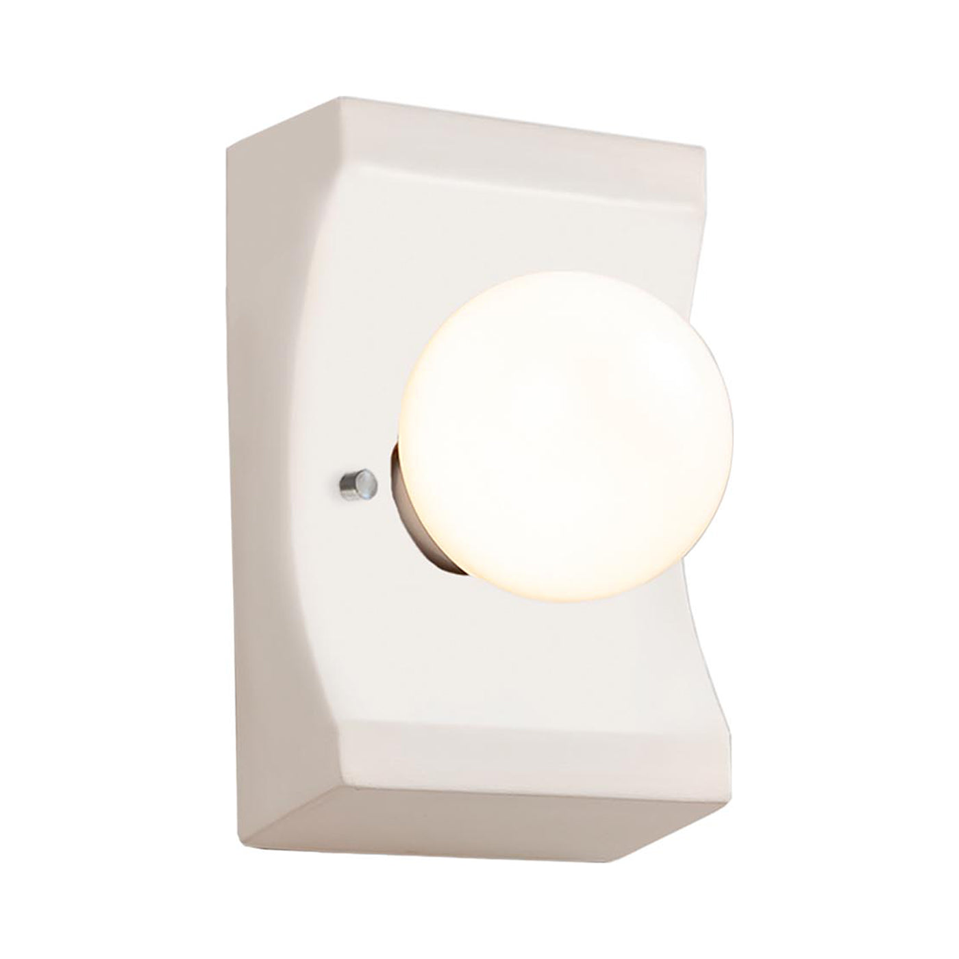 Ambiance Scoop Wall Light in Matte White.