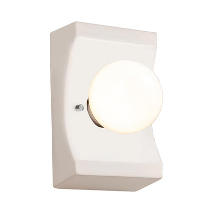 Ambiance Scoop Wall Light in Matte White.