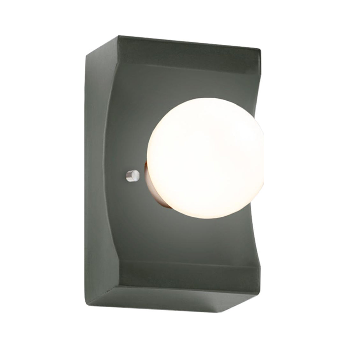 Ambiance Scoop Wall Light in Pewter Green.