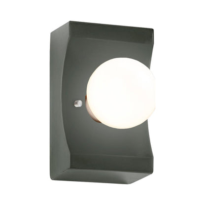 Ambiance Scoop Wall Light in Pewter Green.