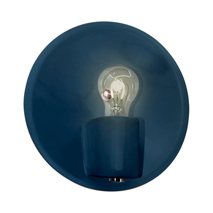 Ambiance Shield Wall Light in Midnight Sky/Brushed Nickel.