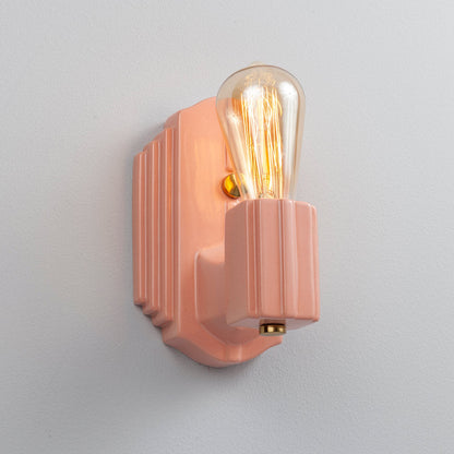 American Classics Deco Rectangle Wall Light in Detail.