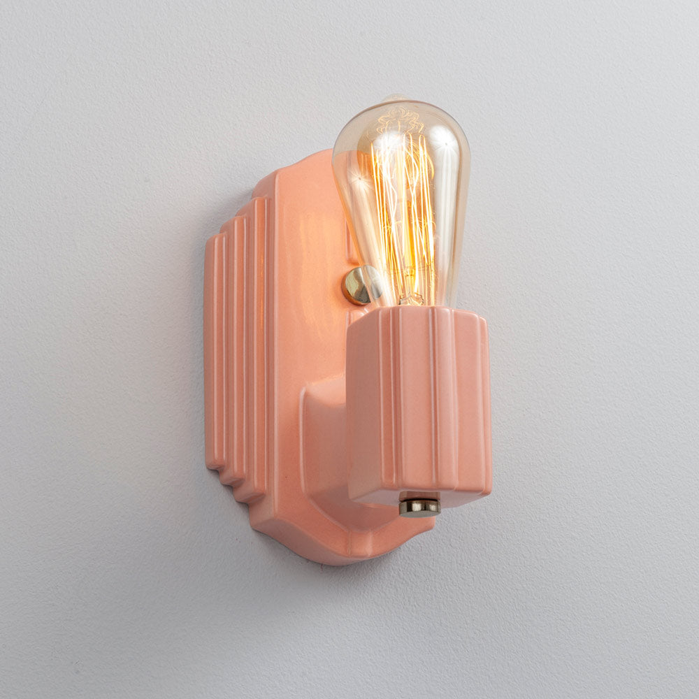 American Classics Deco Rectangle Wall Light in Detail.