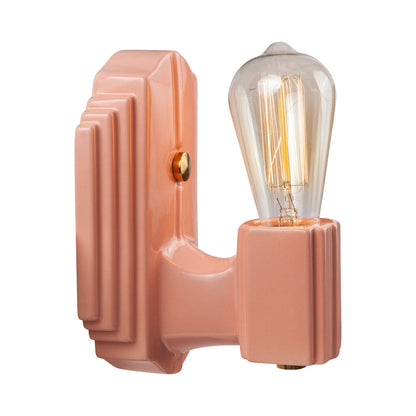 American Classics Deco Rectangle Wall Light in Detail.