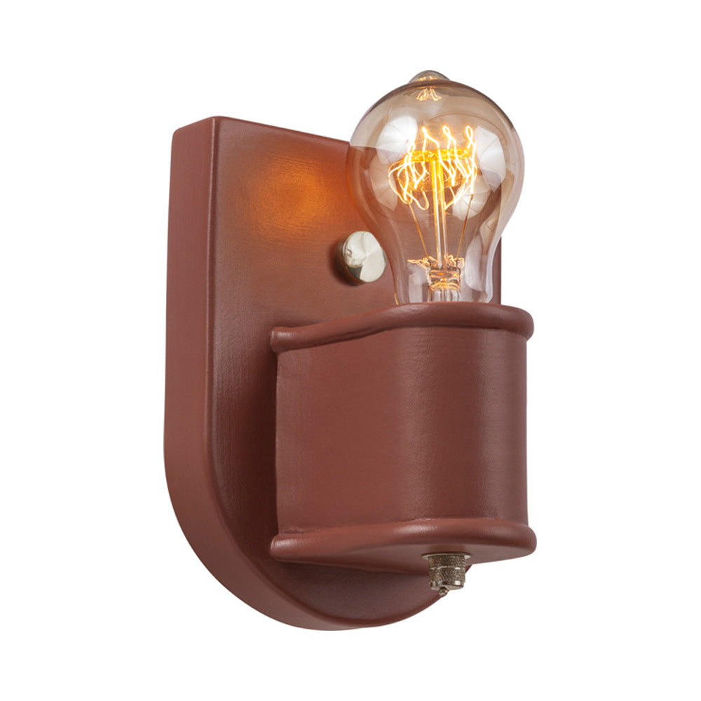 American Classics Nouveau Wall Light in Canyon Clay/Brushed Nickel.