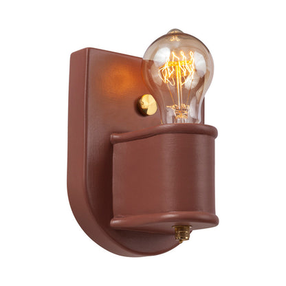 American Classics Nouveau Wall Light in Canyon Clay/Polished Brass.