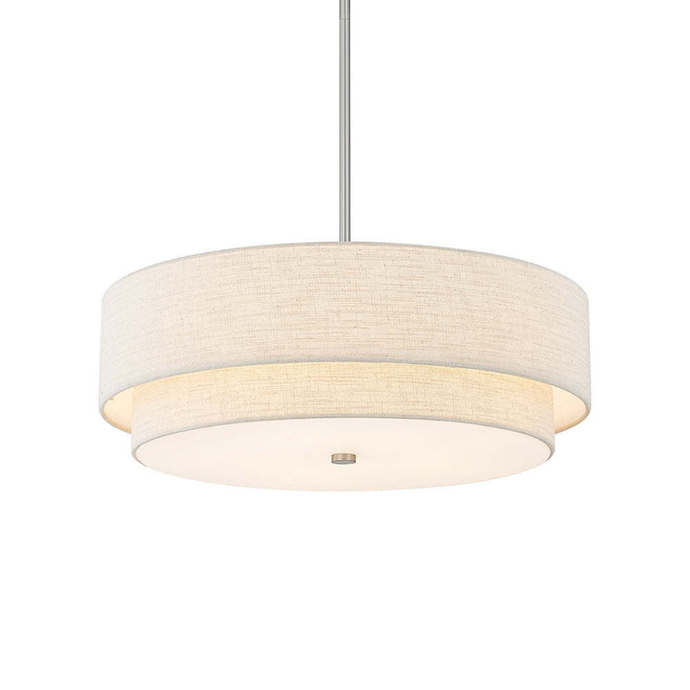 Classic Tiered Drum Pendant Light in Detail.