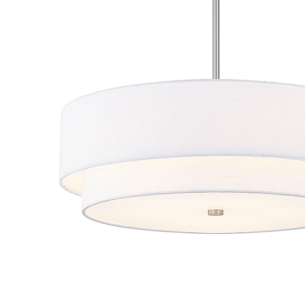 Classic Tiered Drum Pendant Light in Detail.