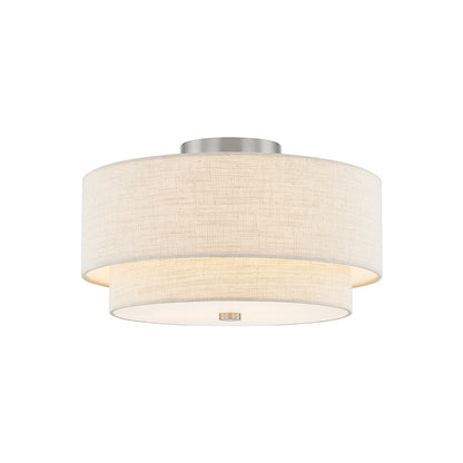 Classic Tiered Drum Semi Flush Mount Ceiling Light.