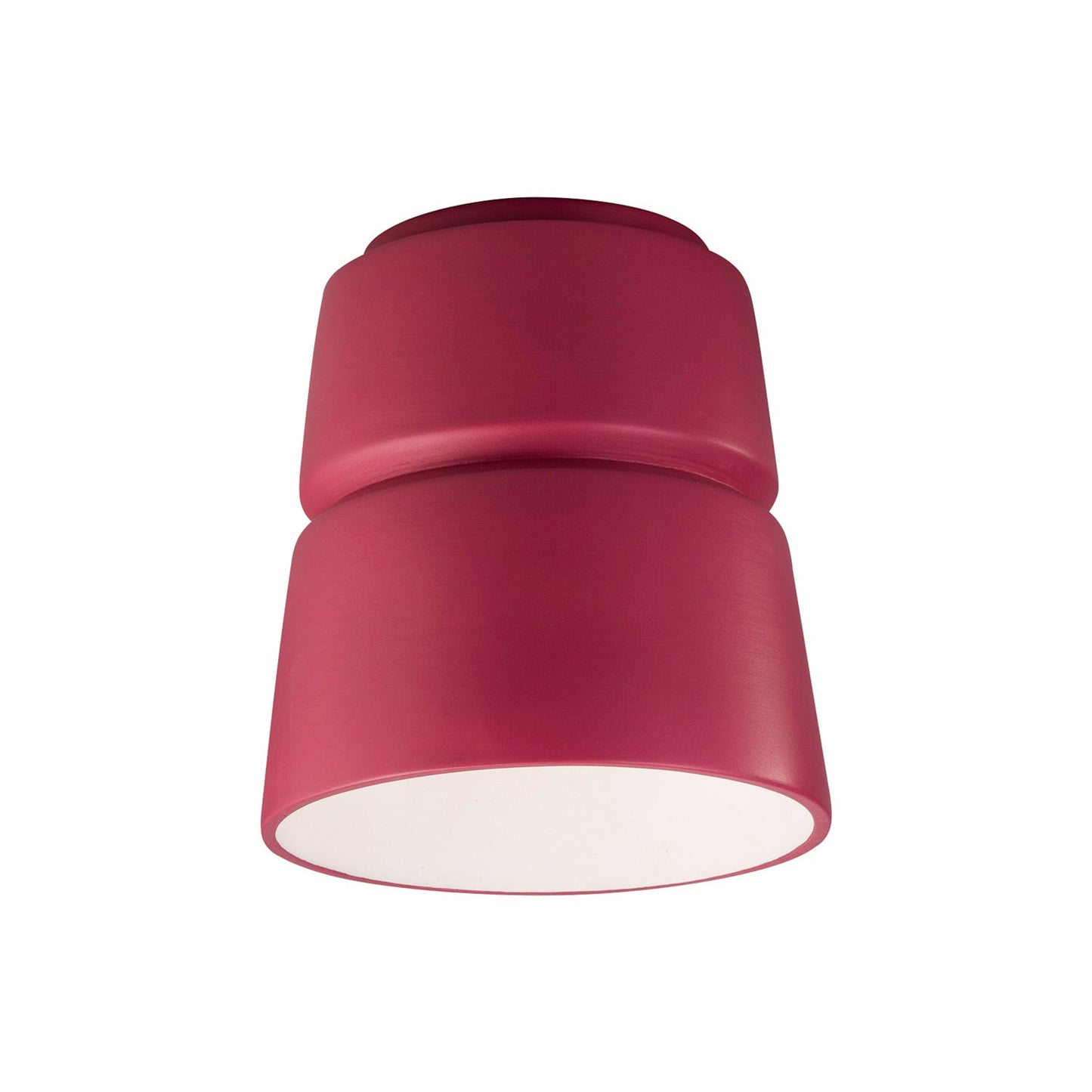 Cone Flush Mount Ceiling Light in Cerise.