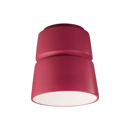 Cone Flush Mount Ceiling Light in Cerise.