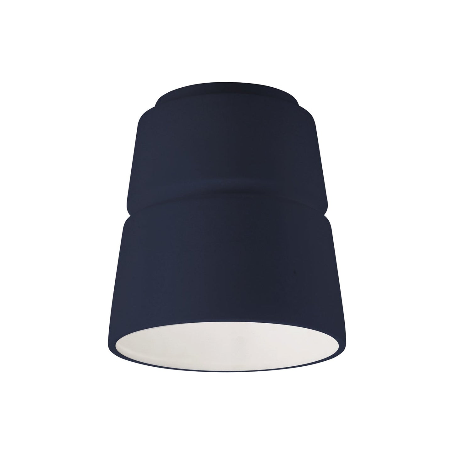 Cone Outdoor Flush Mount Ceiling Light in Midnight Sky.