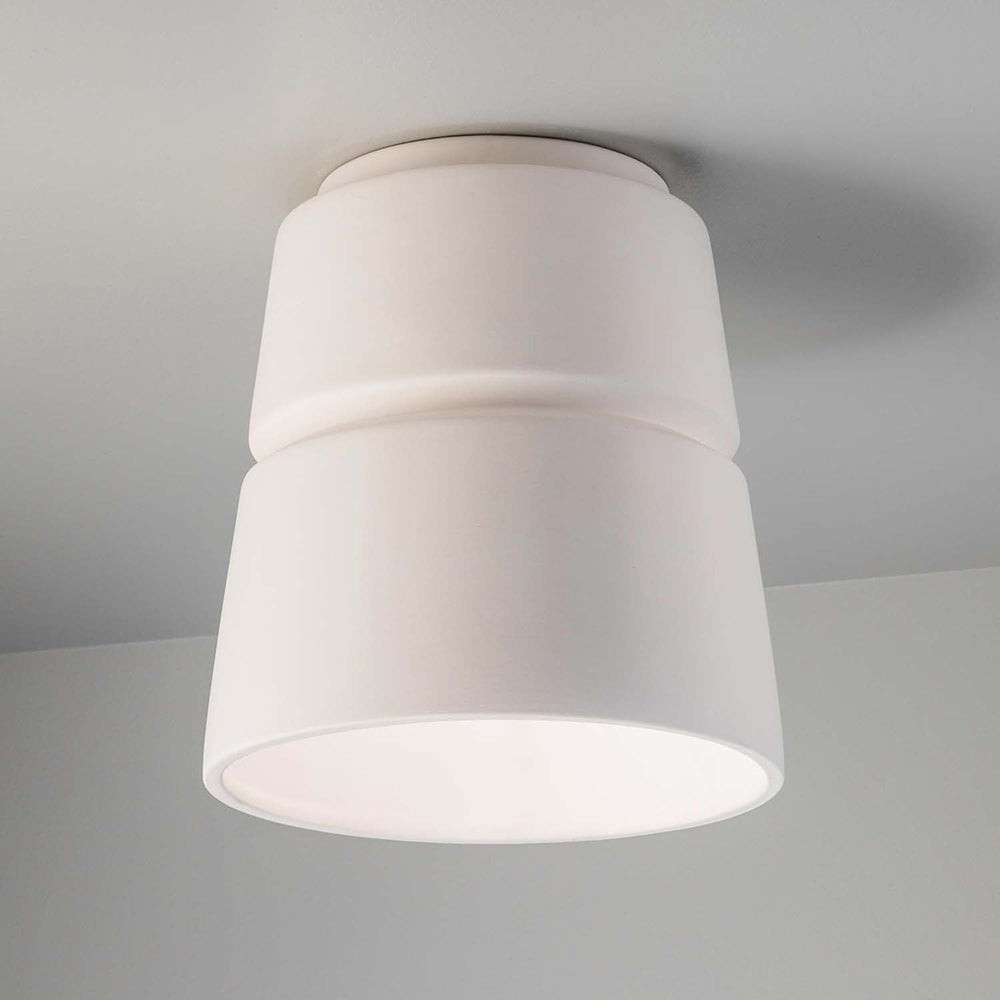 Cone Outdoor Flush Mount Ceiling Light in Detail.