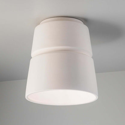 Cone Outdoor Flush Mount Ceiling Light in Detail.