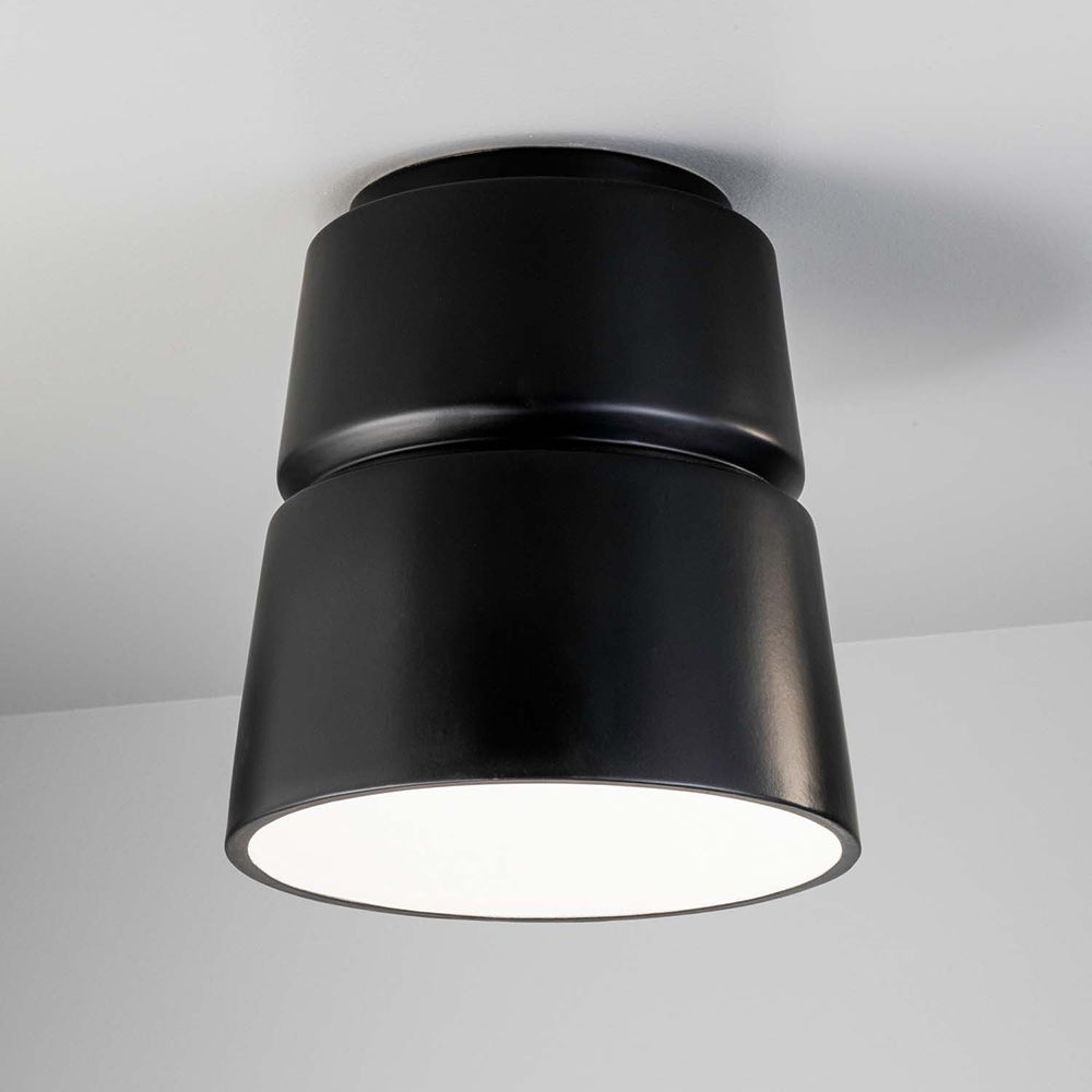 Cone Outdoor Flush Mount Ceiling Light in Detail.