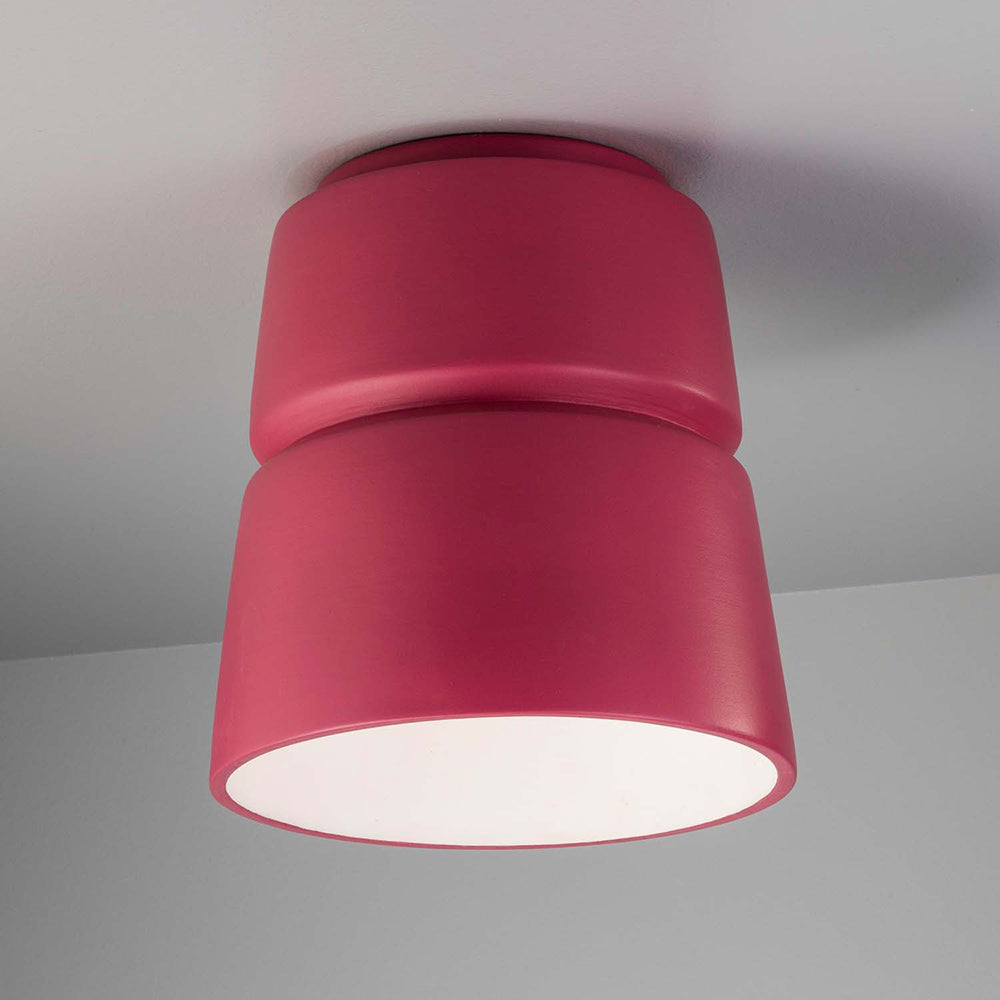 Cone Outdoor Flush Mount Ceiling Light in Detail.