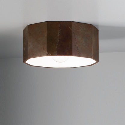 Deca Outdoor Flush Mount Ceiling Light in Detail.