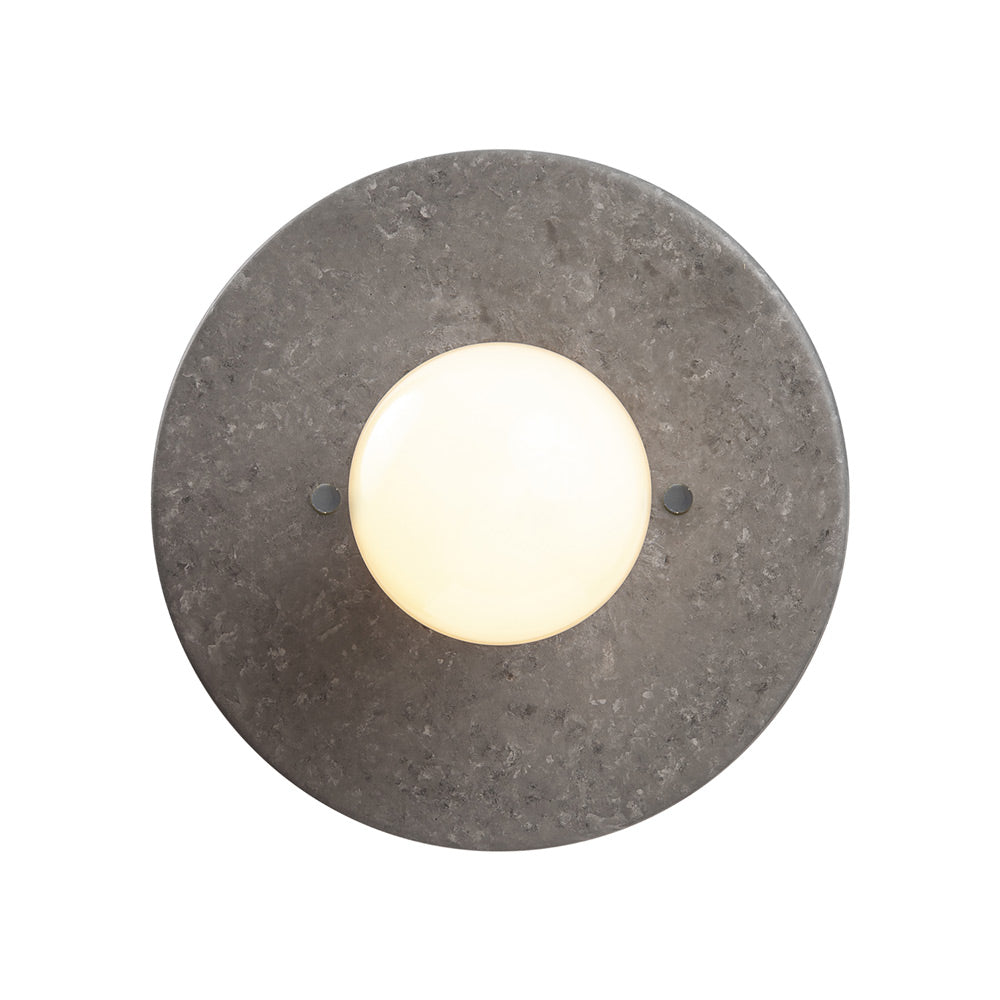 Discus Wall Light in Concrete.