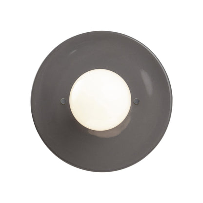 Discus Wall Light in Gloss Gray.