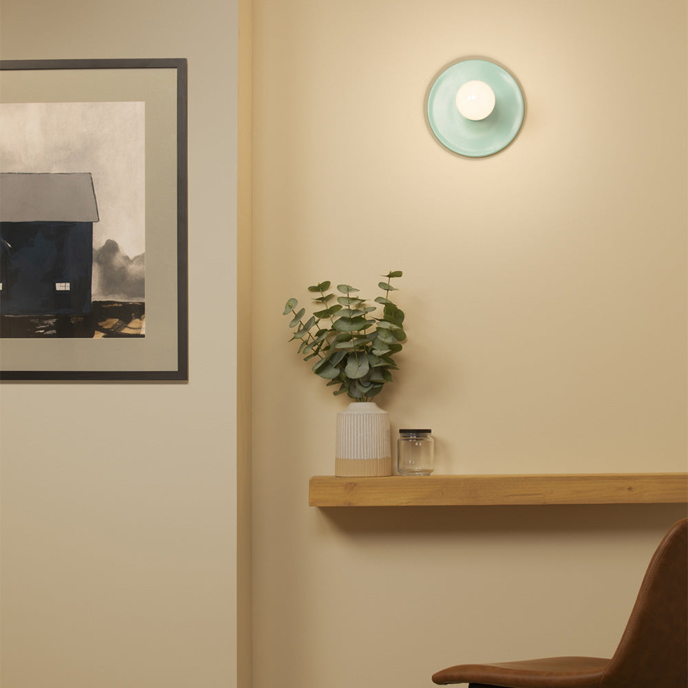 Discus Wall Light in living room.