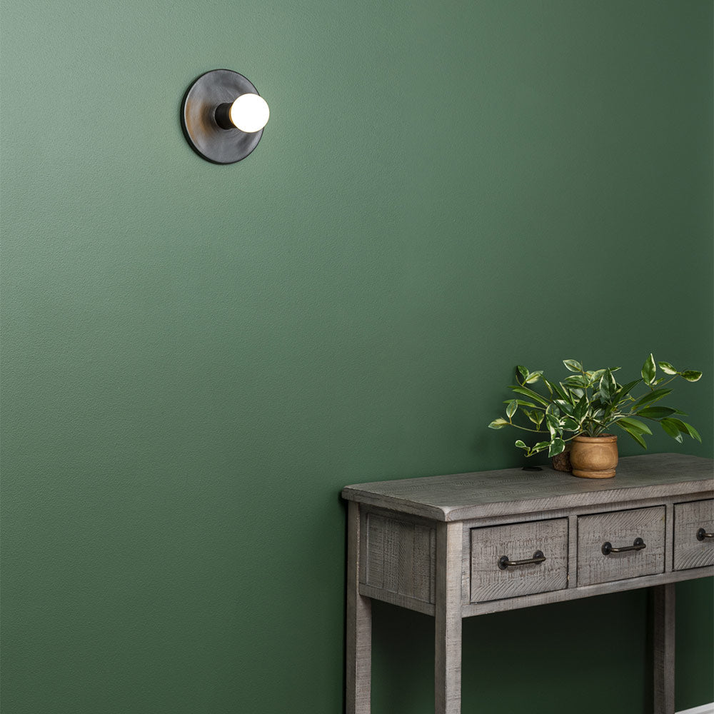 Discus Wall Light in living room.