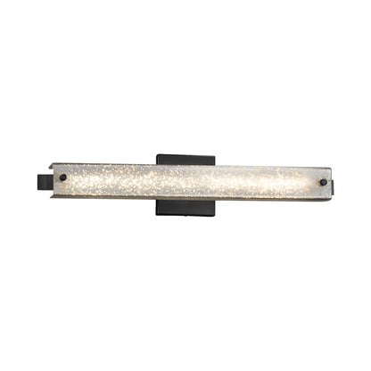 Edge ADA LED Bath Vanity Light Matte Black/Mercury Glass (23-Inch).