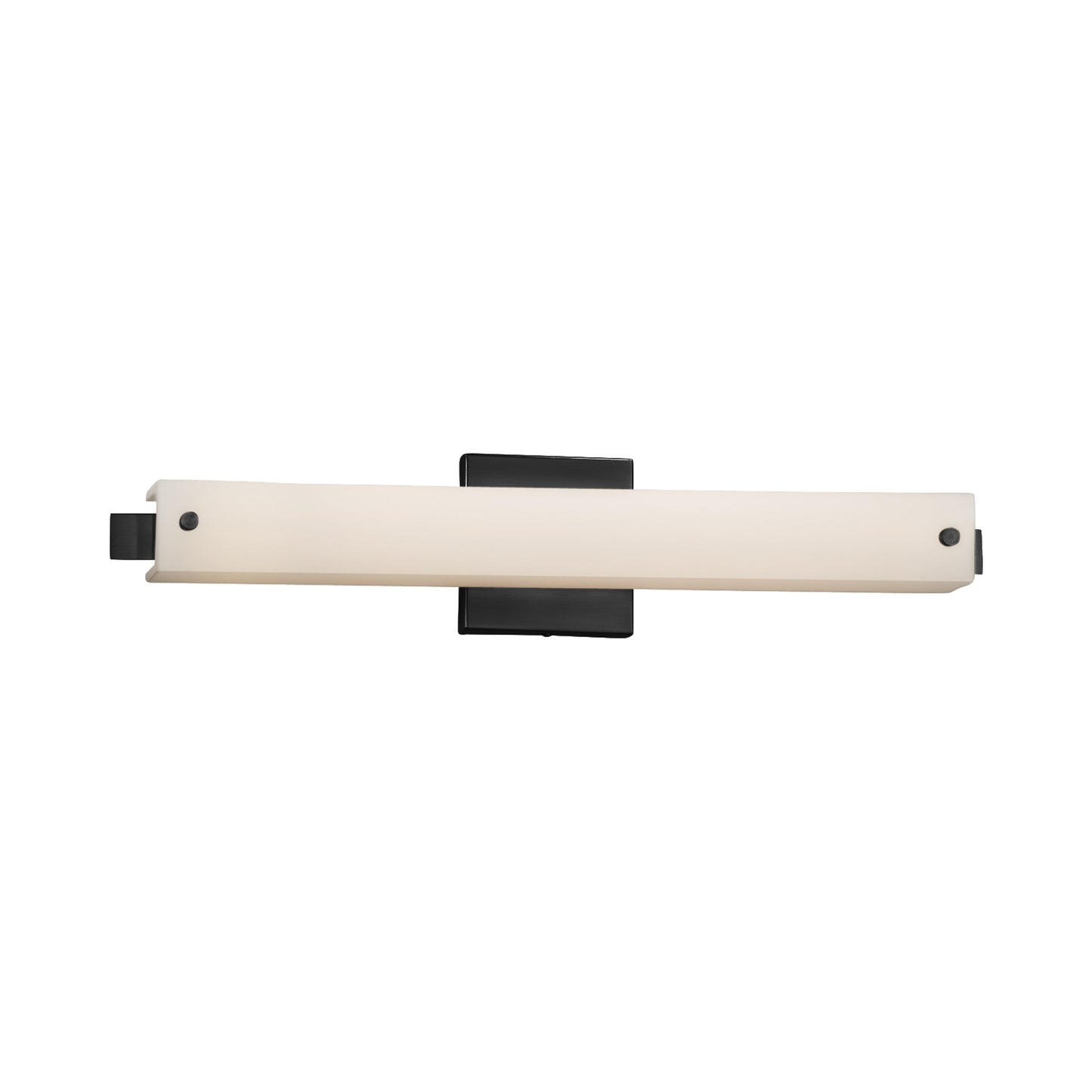Edge ADA LED Bath Vanity Light Matte Black/Opal (23-Inch).