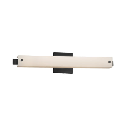 Edge ADA LED Bath Vanity Light Matte Black/Opal (23-Inch).
