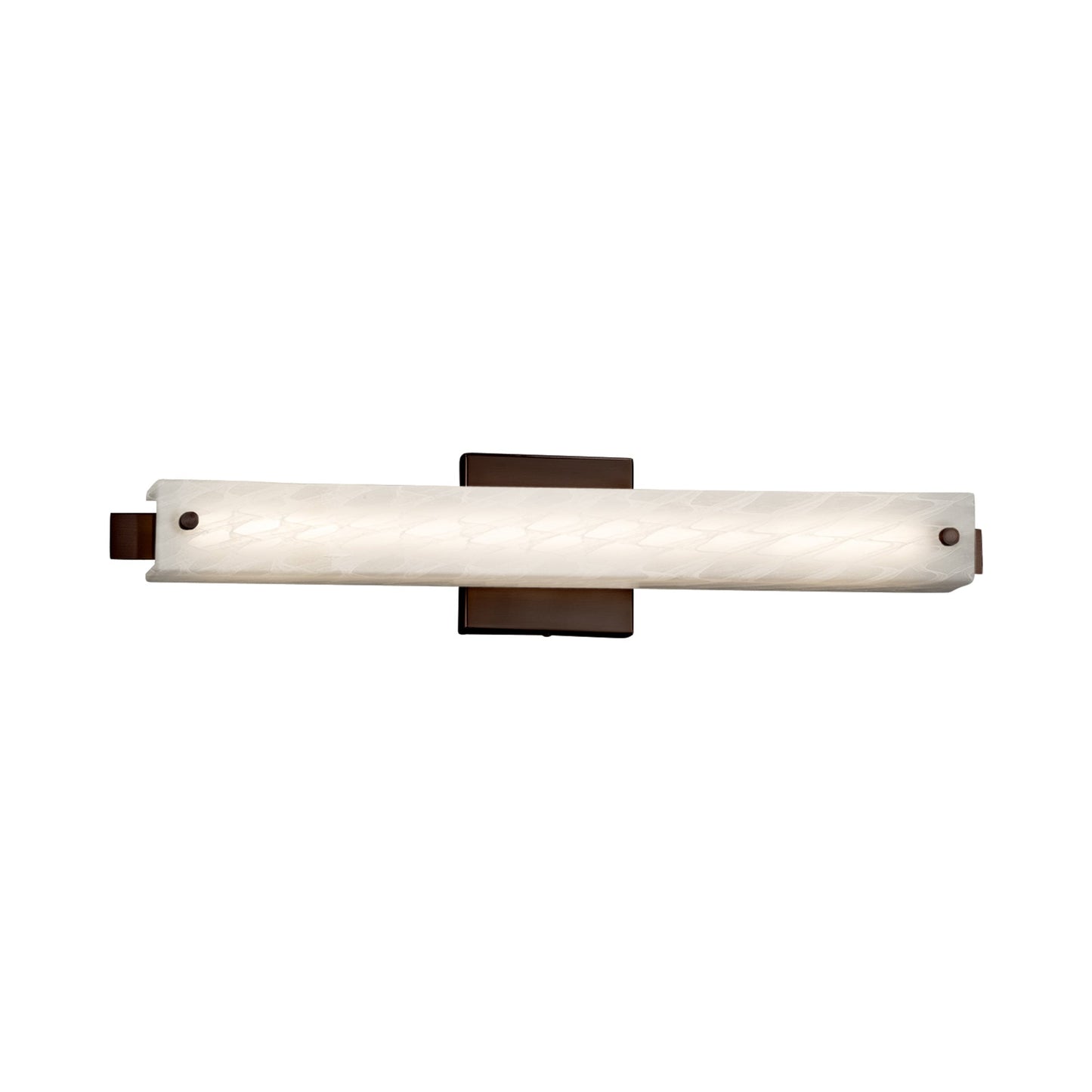 Edge ADA LED Bath Vanity Light Dark Bronze/Weave (23-Inch).