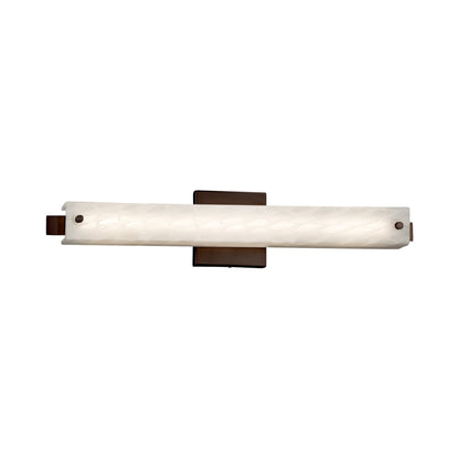 Edge ADA LED Bath Vanity Light Dark Bronze/Weave (23-Inch).
