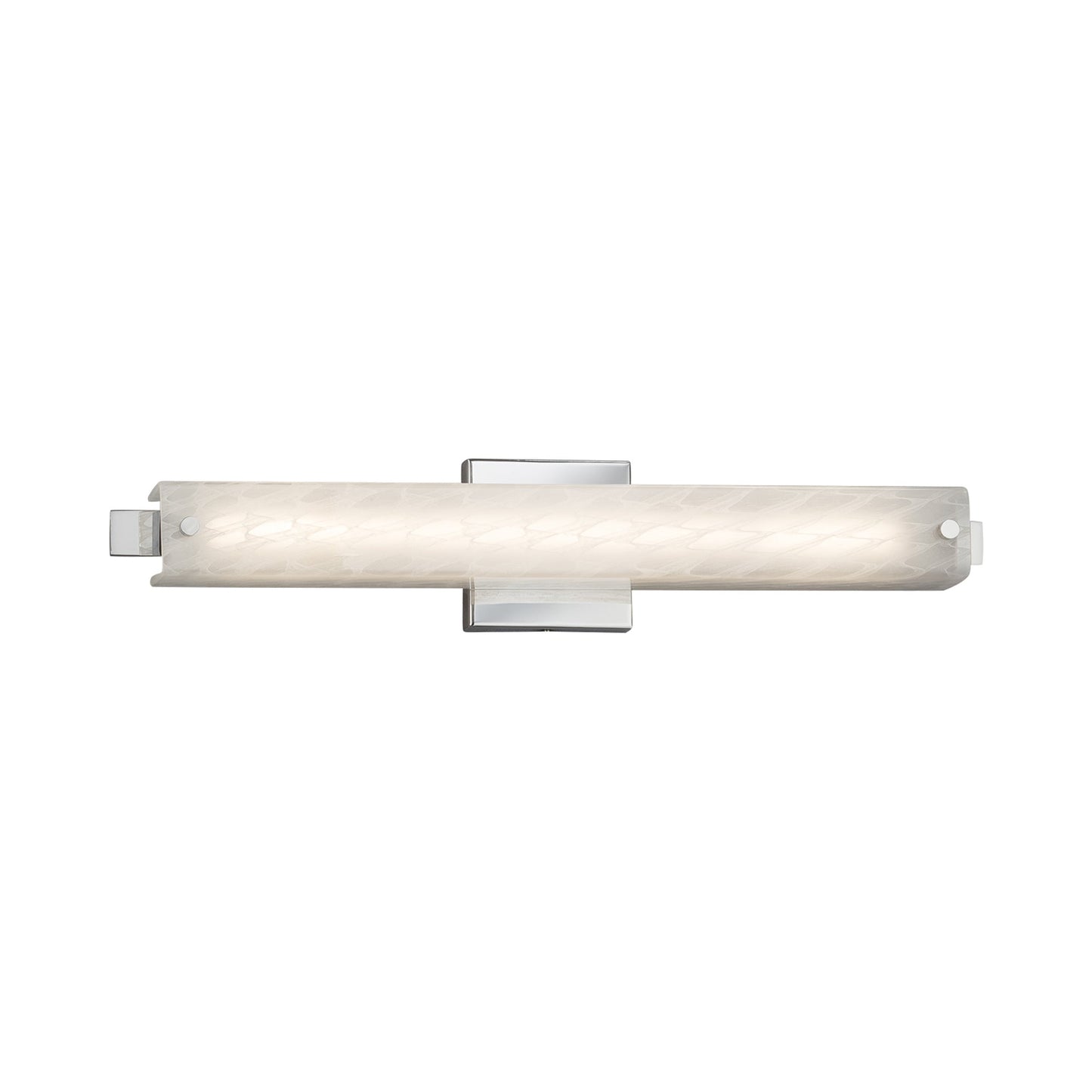 Edge ADA LED Bath Vanity Light Polished Chrome/Weave (23-Inch).