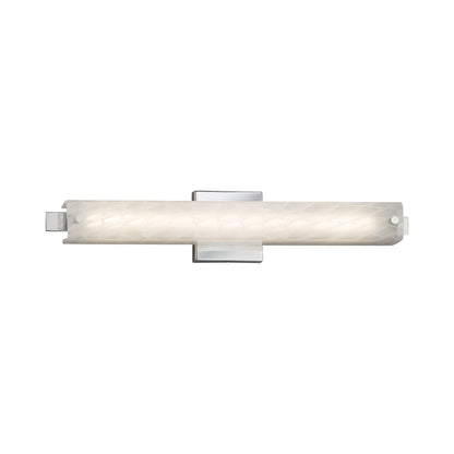 Edge ADA LED Bath Vanity Light Polished Chrome/Weave (23-Inch).
