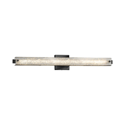 Edge ADA LED Bath Vanity Light Matte Black/Mercury Glass (30.5-Inch).