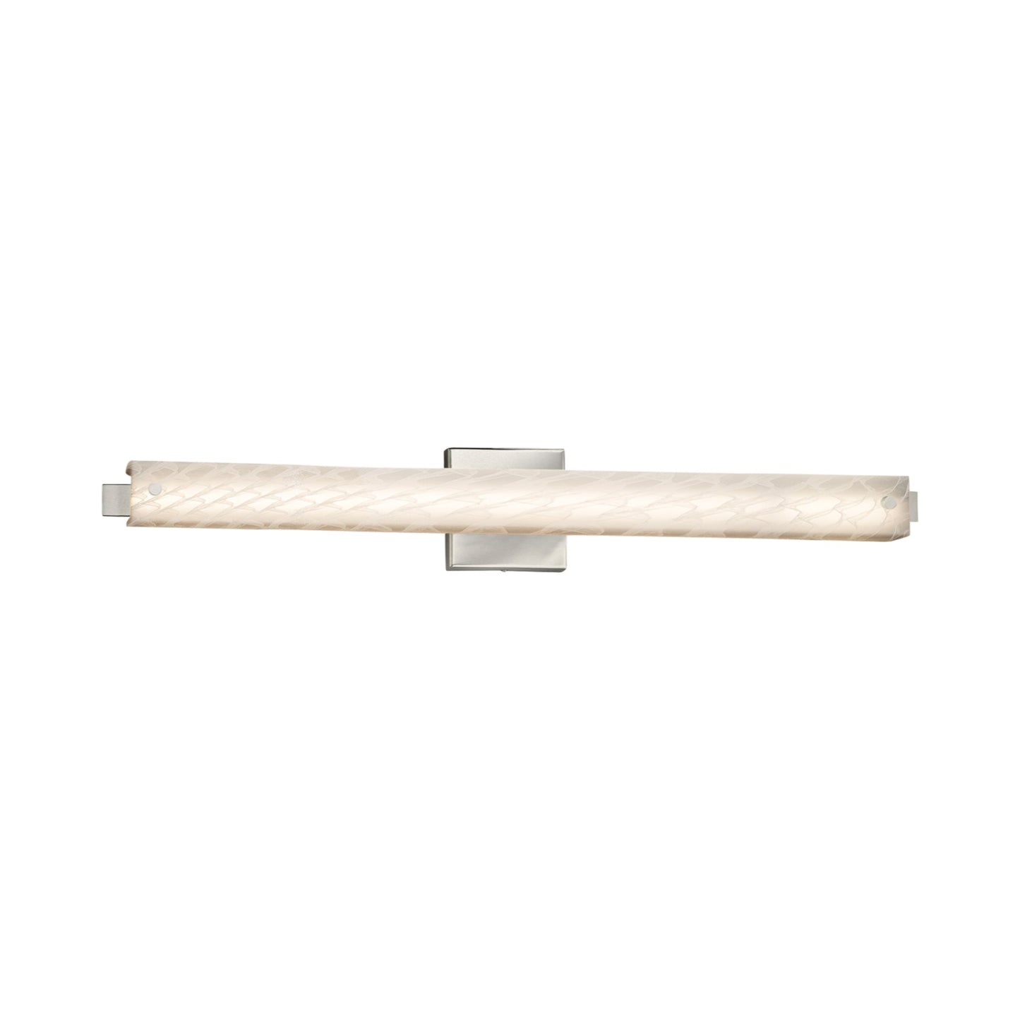 Edge ADA LED Bath Vanity Light Brushed Nickel/Weave (30.5-Inch).