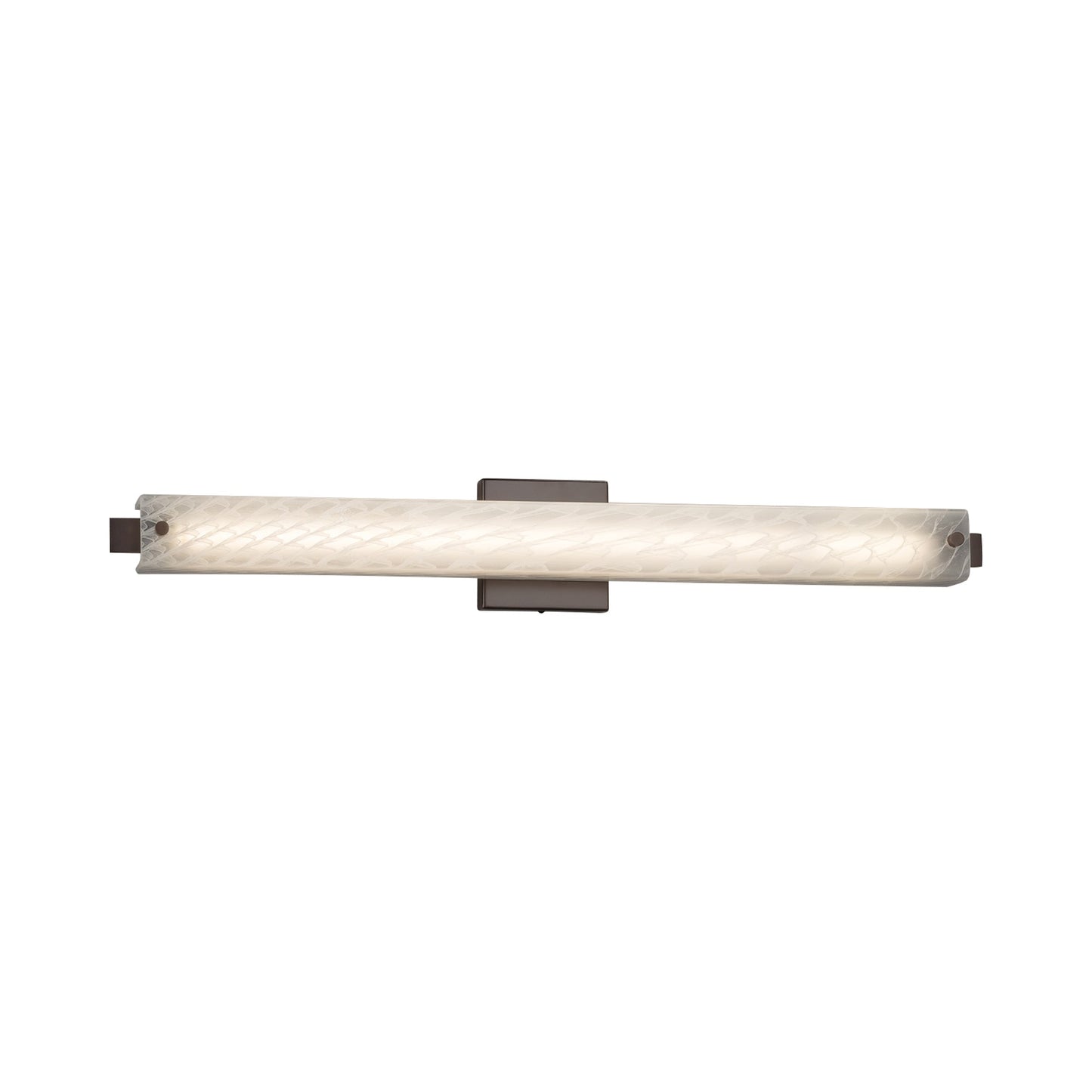 Edge ADA LED Bath Vanity Light Dark Bronze/Weave (30.5-Inch).