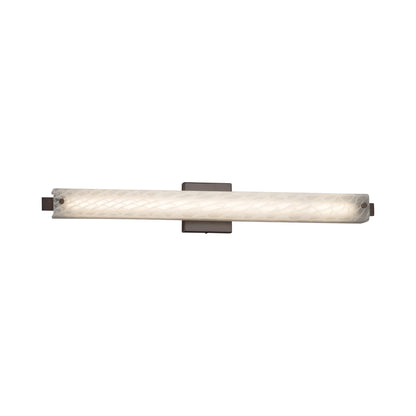 Edge ADA LED Bath Vanity Light Dark Bronze/Weave (30.5-Inch).