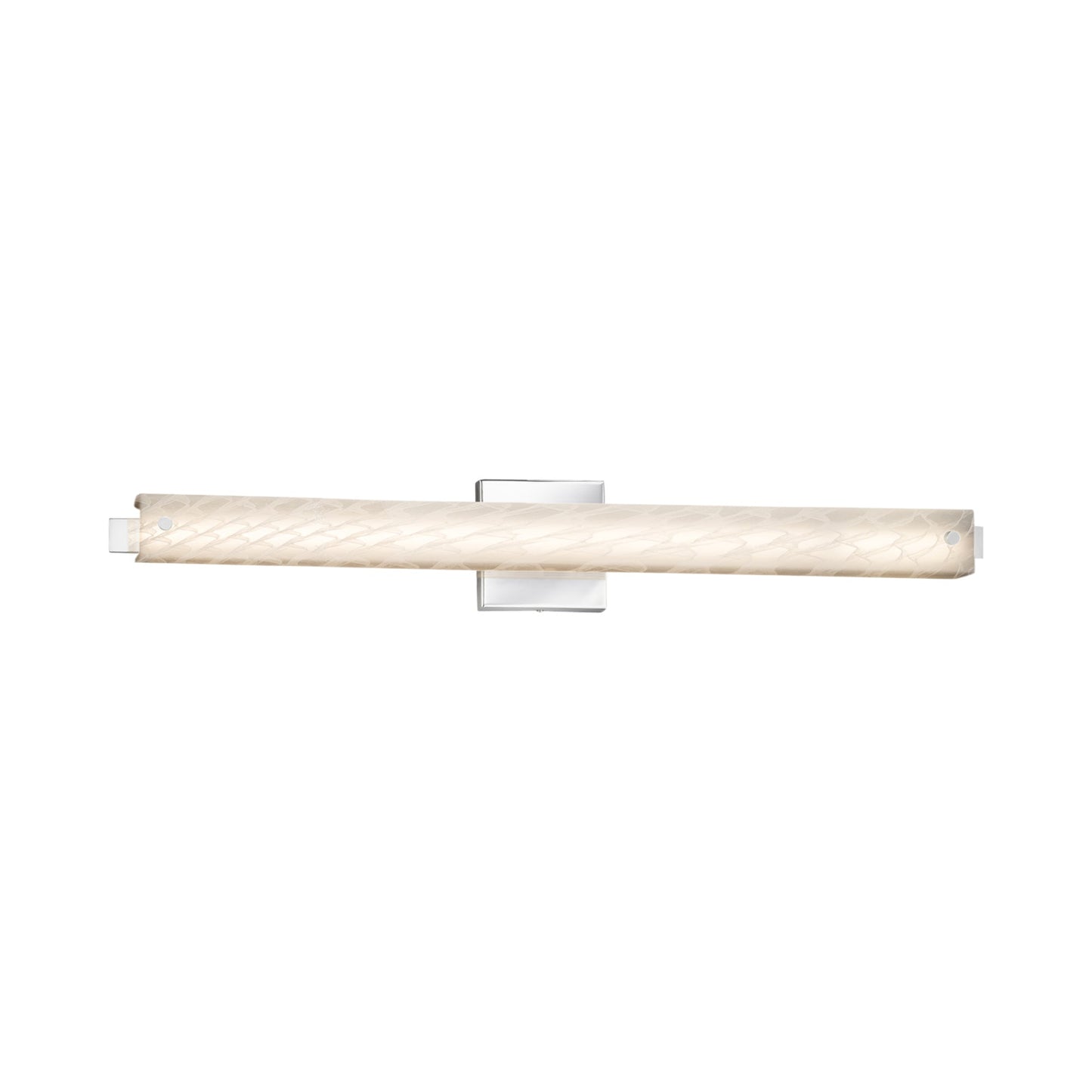 Edge ADA LED Bath Vanity Light Polished Chrome/Weave (30.5-Inch).