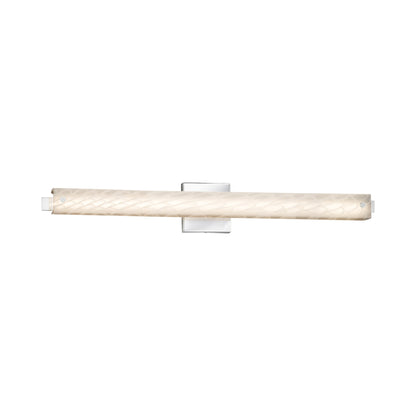 Edge ADA LED Bath Vanity Light Polished Chrome/Weave (30.5-Inch).